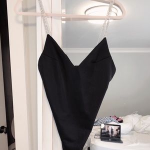 black bodysuit